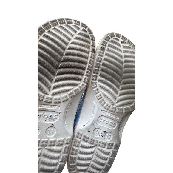 Crocs Classic Tie-Dye Clogs Unisex Size M9/W11 Multicolor Lightweight & Comforta - Picture 9 of 9